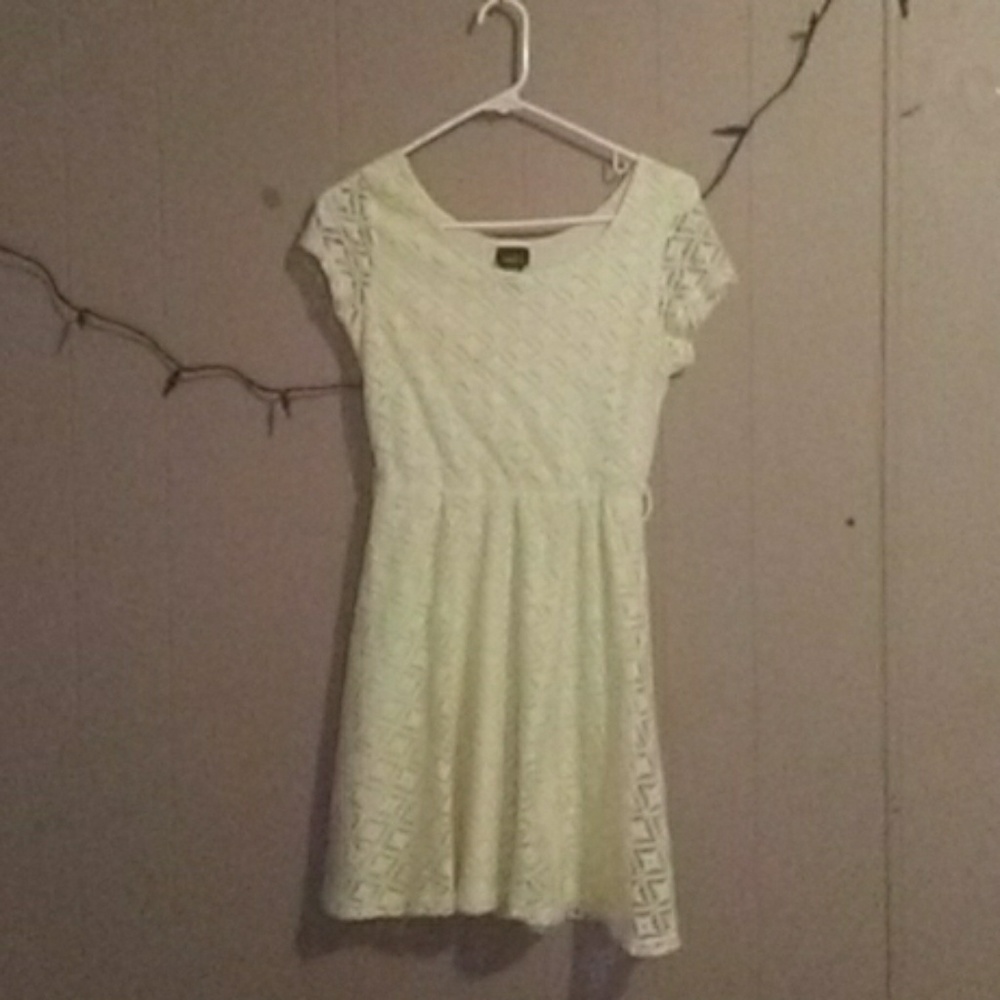 White classic dress
